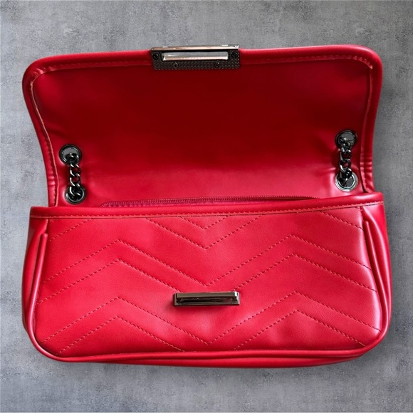 Melie Bianco Andie Quilted Vegan Leather Shoulder Crossbody Bag - NWOT - Picture 5 of 9